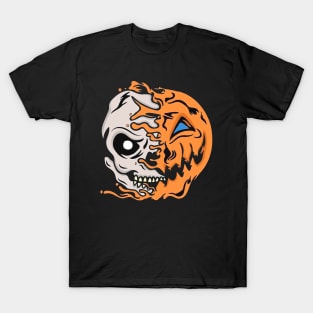 Skull Head Halloween T-Shirt